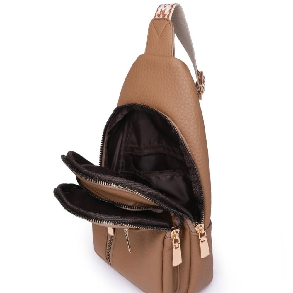 Women's Solid Color Sling Bag